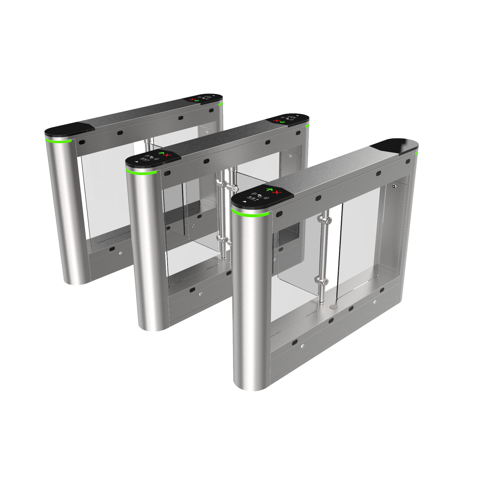 Stainless Waterproof Face Swing Barrier Turnstile Gate With Access Control