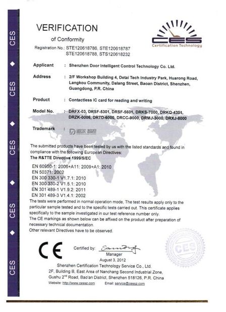 Shenzhen Door Intelligent Control Technology Co., Ltd