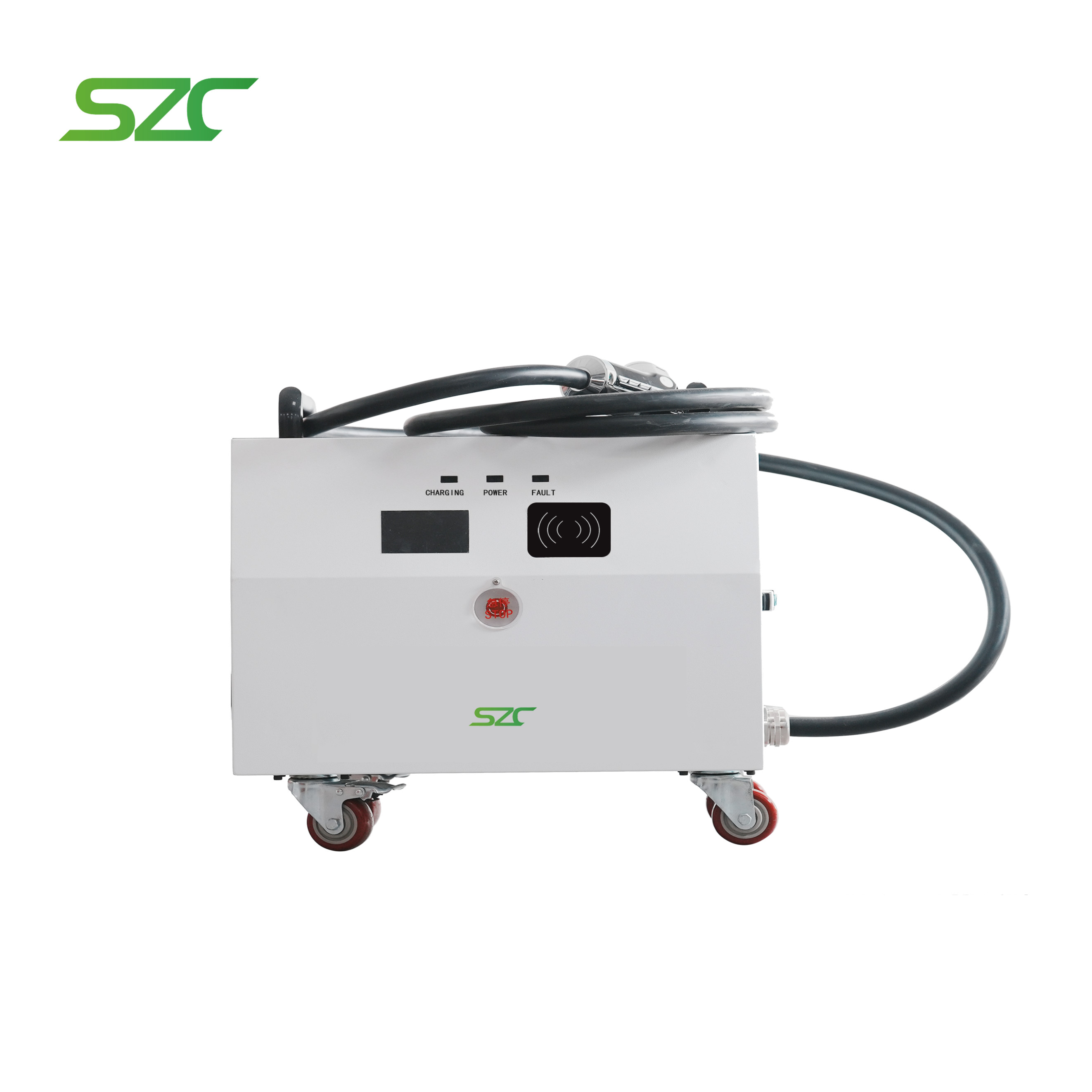SZC DC Portable Charger 20kW 30kW 40kW CCS2 Single Gun for Electric Truck Car Emergency Rescue