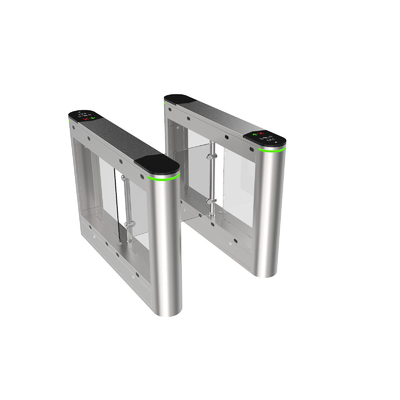 SUS304 Stainless Steel Single Body Supermarket Swing Gate Datang Dengan Gerbang Barrier Pintu Masuk Kering